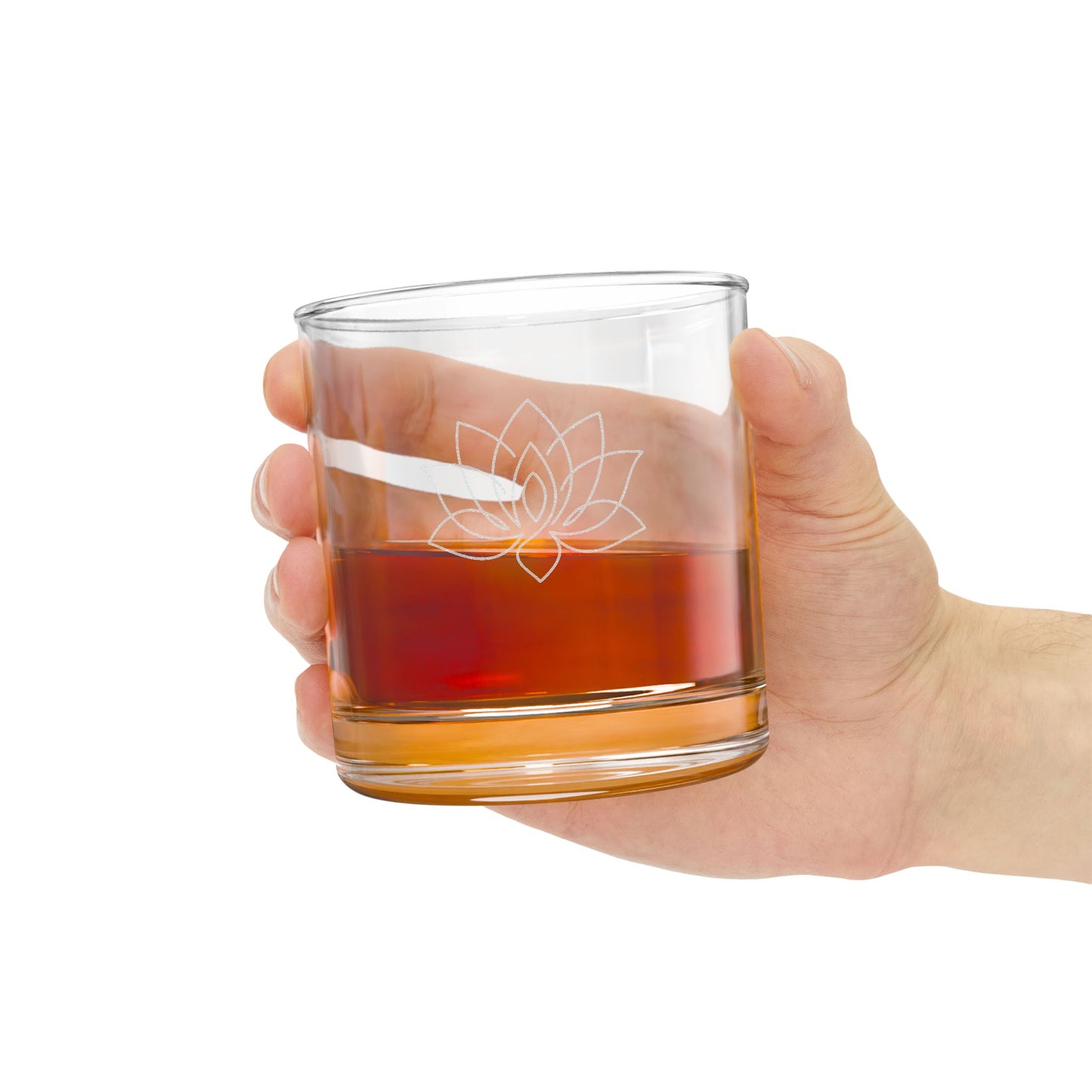 Lotus Ritual Glass — 10.5 oz (engraved)