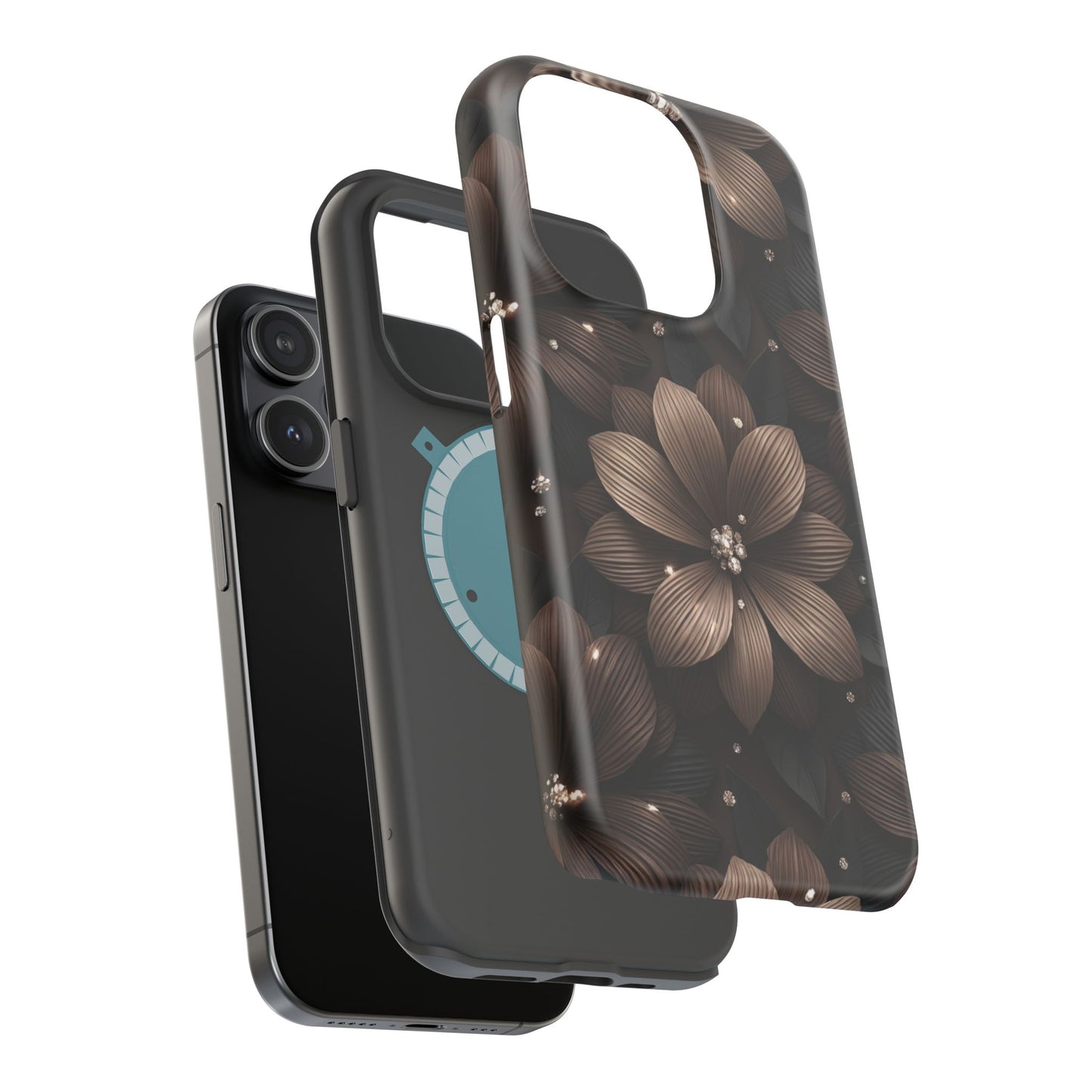 Phone Case - Floral Magnetic Impact-Resistant Case
