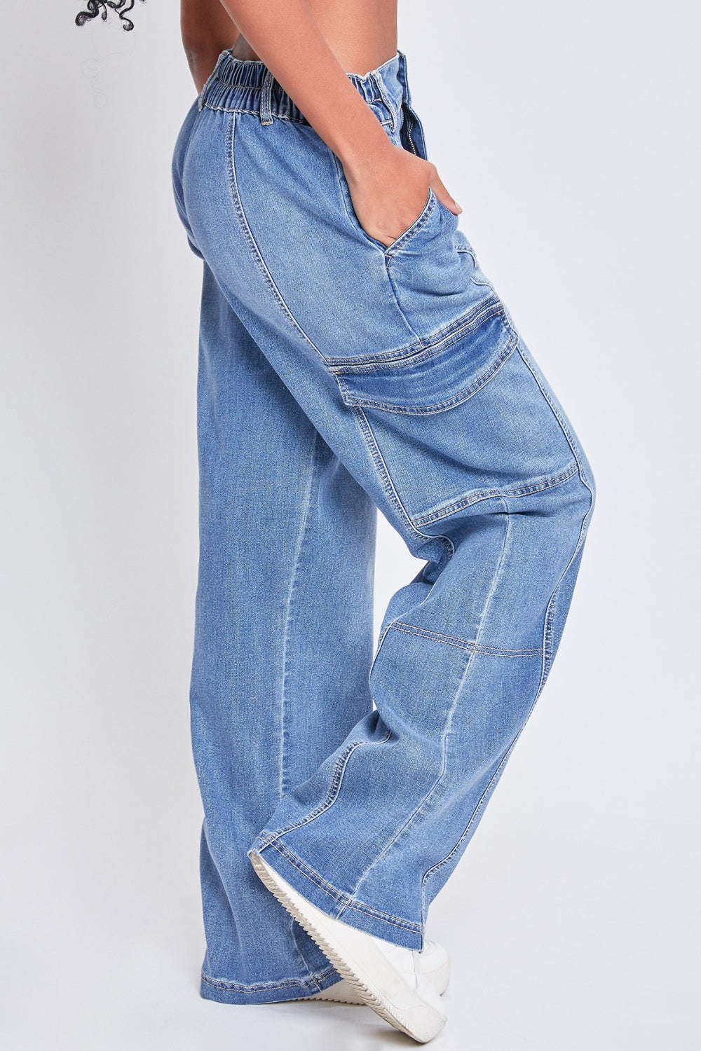 YMI Jeanswear High-Rise Straight Cargo Jeans - Inspired Collective Store