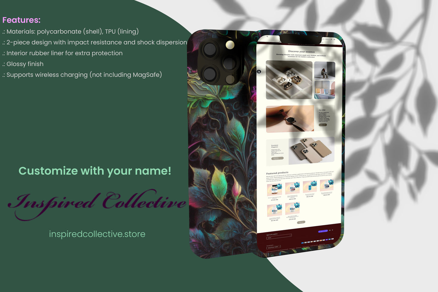 Whimsy Flower-Tough Phone Cases for IPhone and Samsung - Inspired Collective Store