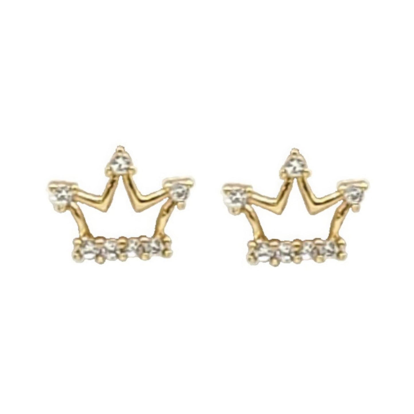 Crown Crystal Stud Earring - Inspired Collective Store