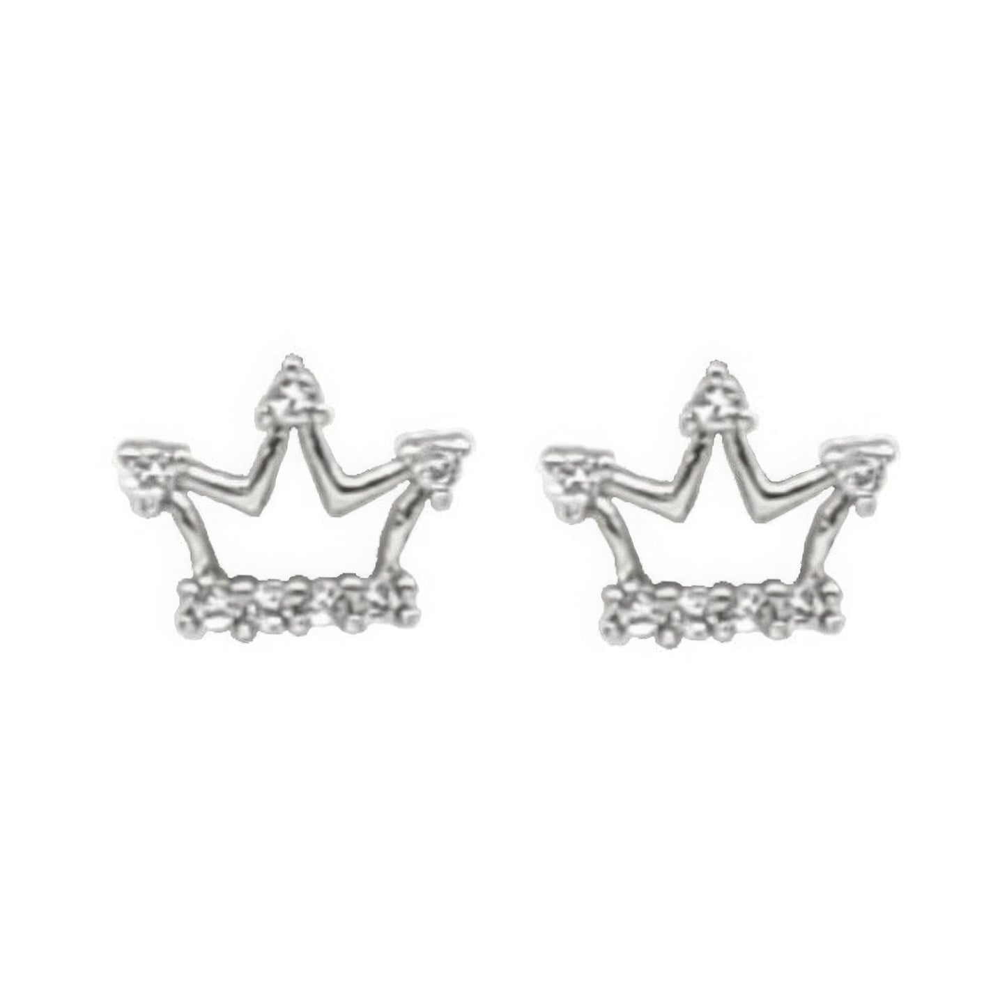 Crown Crystal Stud Earring - Inspired Collective Store