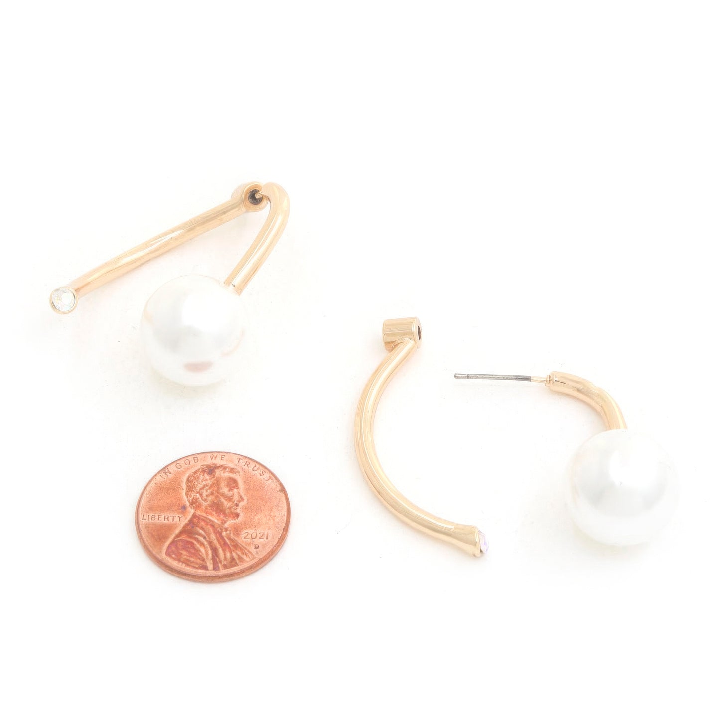 Pearl Bead Metal Earring - Inspired Collective Store