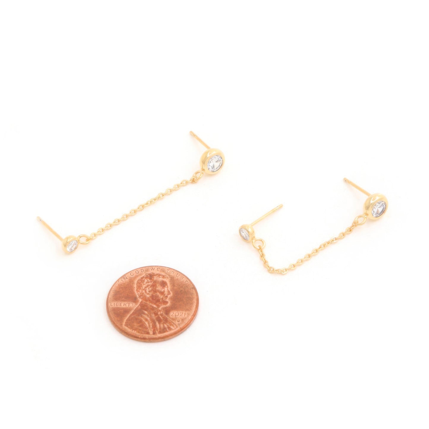 14k Gold Dipped Chain Earring - Inspired Collective Store