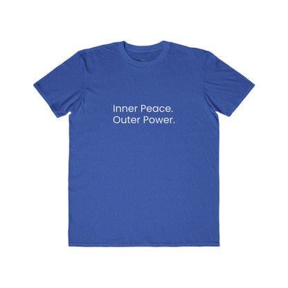 Inner Peace. Outer Power. Mens Tee — Minimalist Inspirational T-Shirt