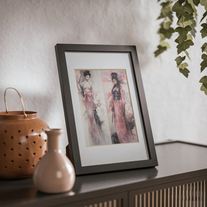 Cherry Blossom 1 -Framed Posters, Black - Inspired Collective Store