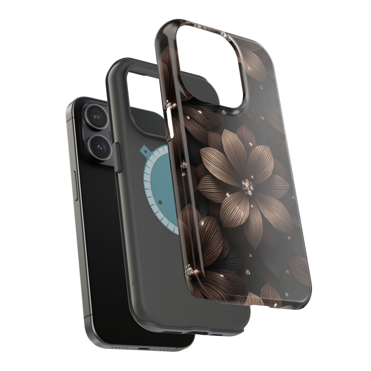 Phone Case - Floral Magnetic Impact-Resistant Case