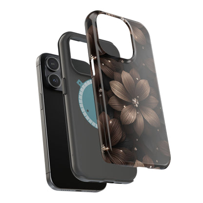 Phone Case - Floral Magnetic Impact-Resistant Case