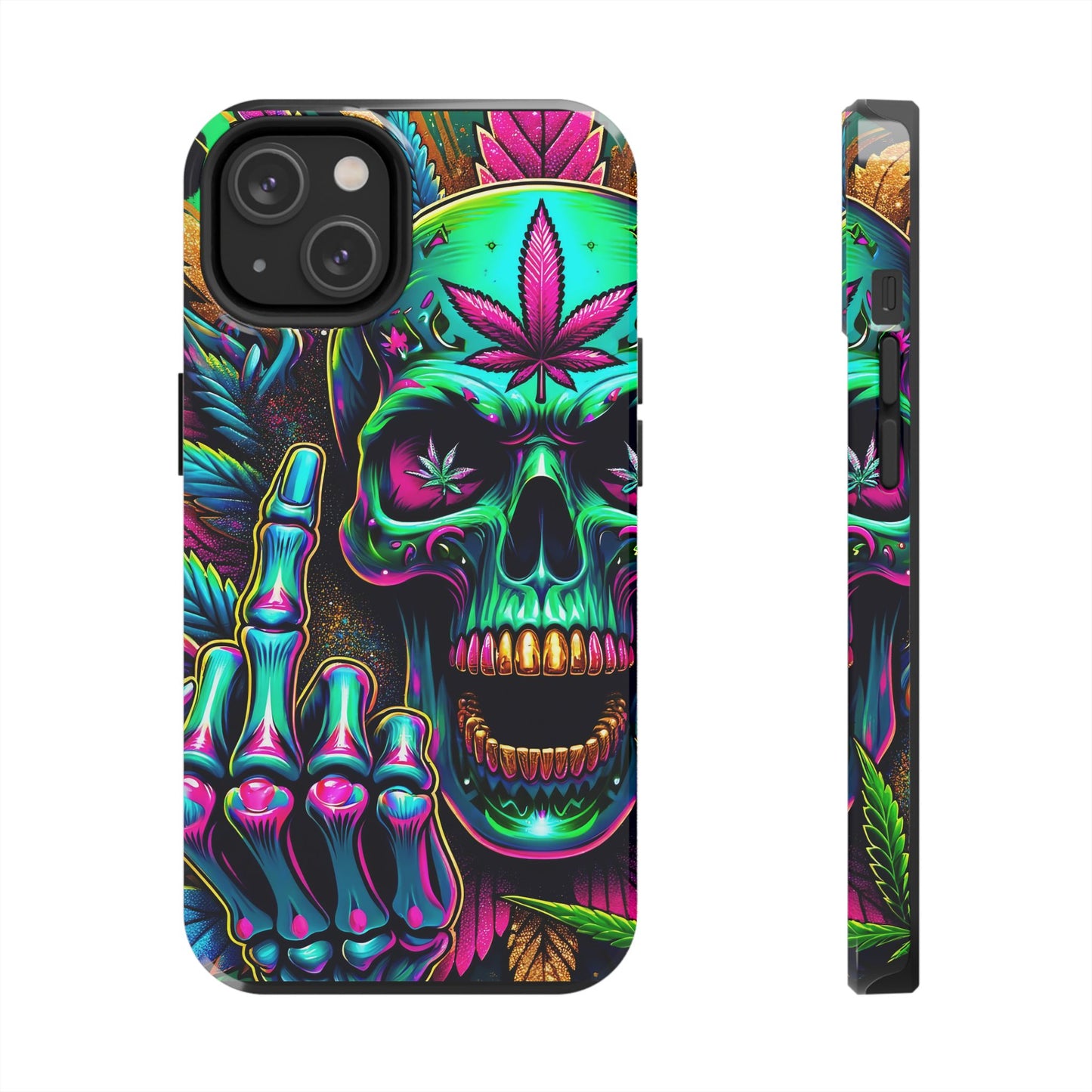 Neon Skull -Tough Phone Cases