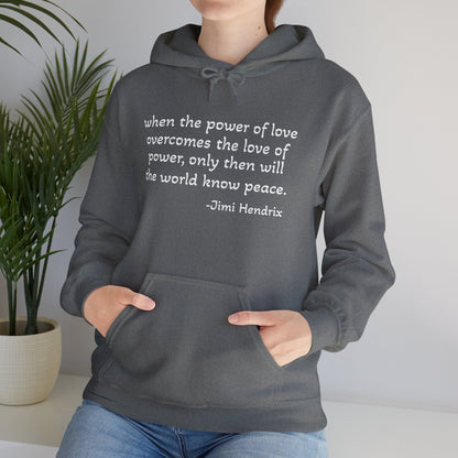 MOKSHA:11 Jimi Quote Unisex Heavy Blend™ Hooded Sweatshirt - Inspired Collective Store
