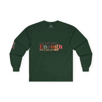 MOKSHA:11 "Enough" Unisex Ultra Cotton Long Sleeve Tee - Inspired Collective Store