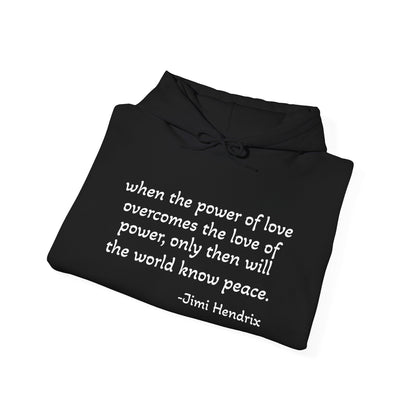 MOKSHA:11 Jimi Quote Unisex Heavy Blend™ Hooded Sweatshirt - Inspired Collective Store
