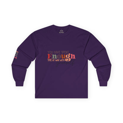 MOKSHA:11 "Enough" Unisex Ultra Cotton Long Sleeve Tee - Inspired Collective Store