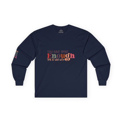 MOKSHA:11 "Enough" Unisex Ultra Cotton Long Sleeve Tee - Inspired Collective Store