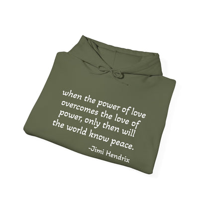 MOKSHA:11 Jimi Quote Unisex Heavy Blend™ Hooded Sweatshirt - Inspired Collective Store