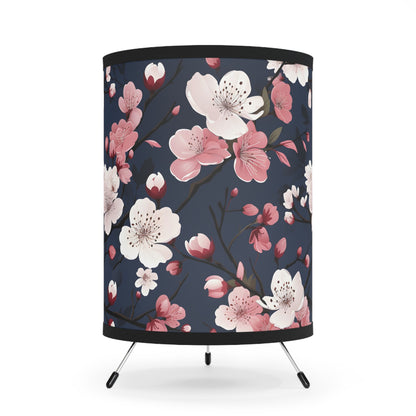Cherry Blossom Tripod Lamp with High-Res Printed Shade, US\CA plug - Inspired Collective Store