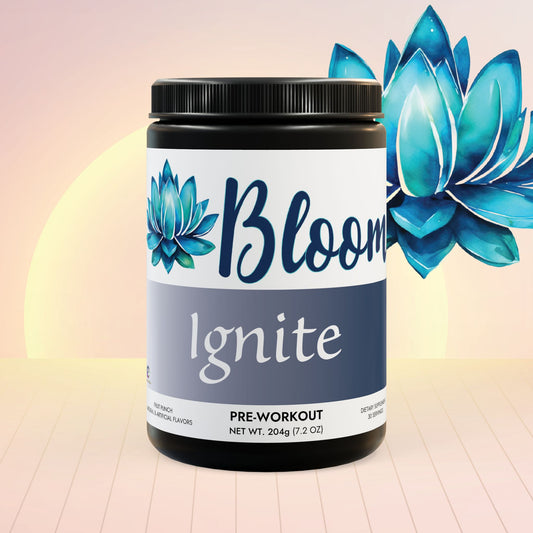 Bloom Ignite ~Pre-Workout Supplement, Fruit Punch (204g, 7.1oz) - Inspired Collective Store