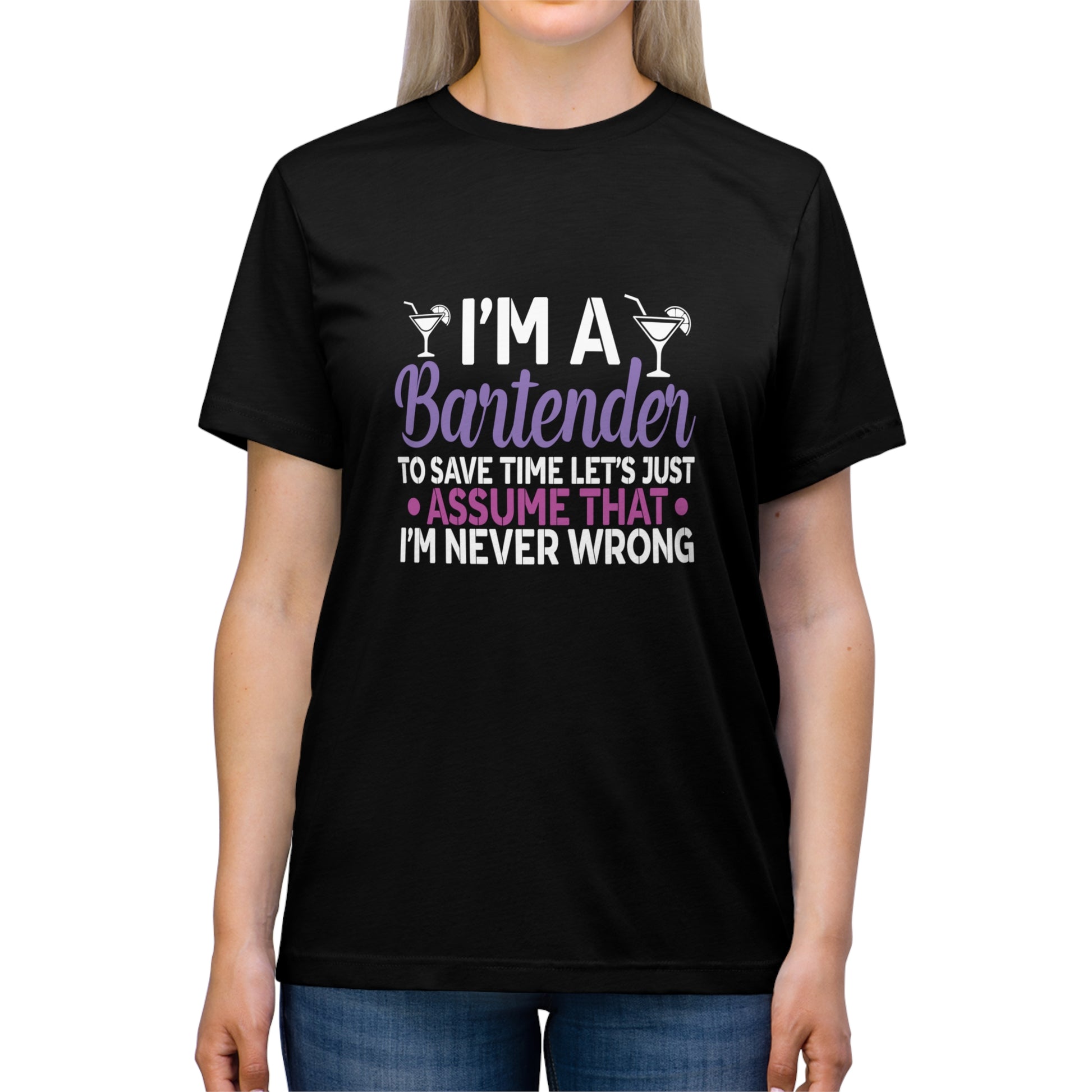 Unisex Triblend Tee- Bartender is always right - Inspired Collective Store