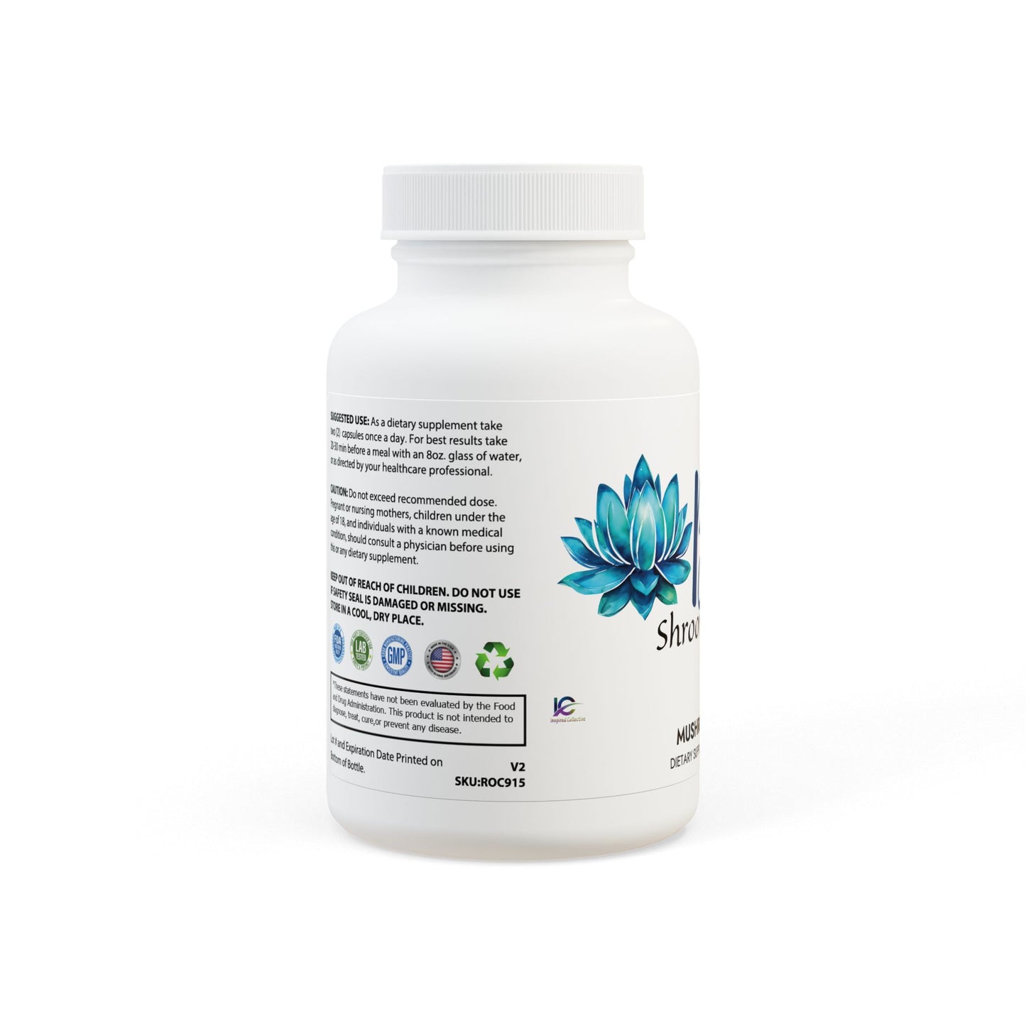 Bloom Shrooms Baby! Mushroom Blend Supplement (60 Capsules) - Inspired Collective Store