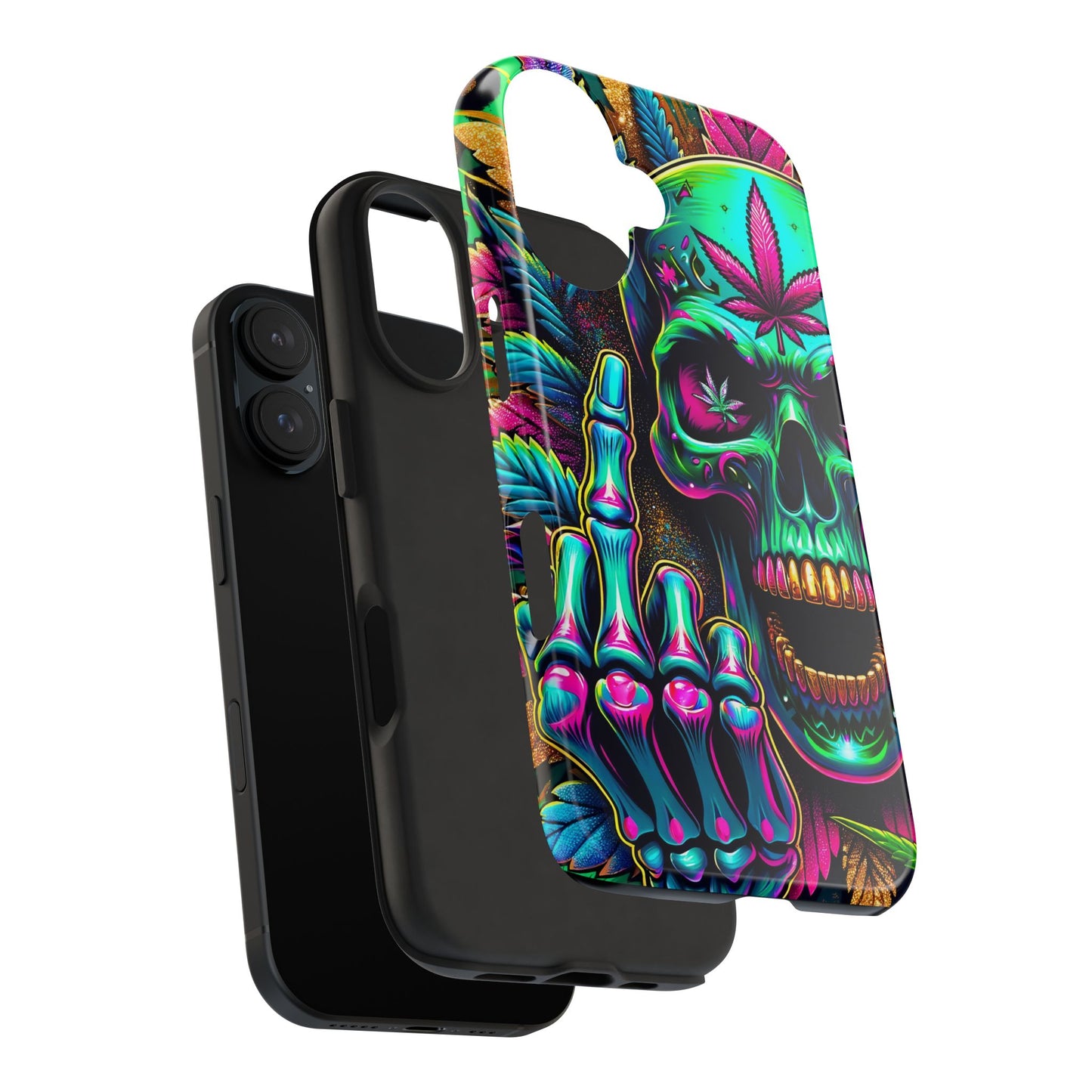 Neon Skull -Tough Phone Cases