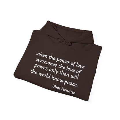MOKSHA:11 Jimi Quote Unisex Heavy Blend™ Hooded Sweatshirt - Inspired Collective Store