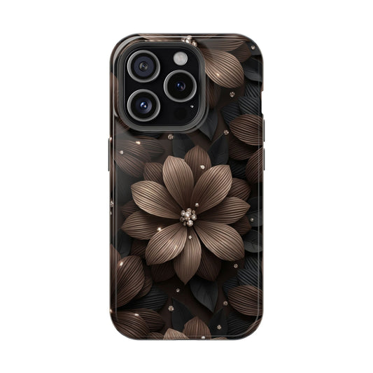 Phone Case - Floral Magnetic Impact-Resistant Case