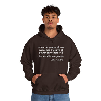 MOKSHA:11 Jimi Quote Unisex Heavy Blend™ Hooded Sweatshirt - Inspired Collective Store