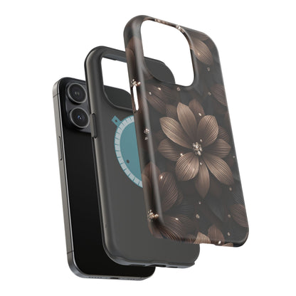 Phone Case - Floral Magnetic Impact-Resistant Case