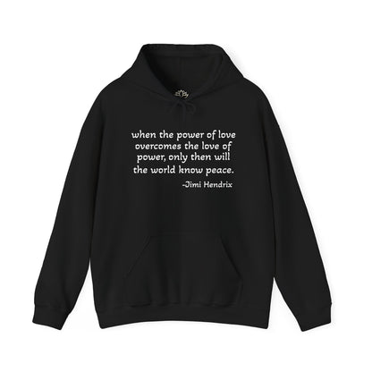 MOKSHA:11 Jimi Quote Unisex Heavy Blend™ Hooded Sweatshirt - Inspired Collective Store