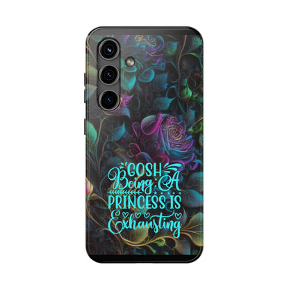 Whimsy Flower "Being a Princess is exhausting" -Tough Phone Cases for IPhone and Samsung - Inspired Collective Store