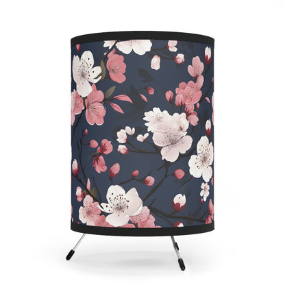 Cherry Blossom Tripod Lamp with High-Res Printed Shade, US\CA plug - Inspired Collective Store