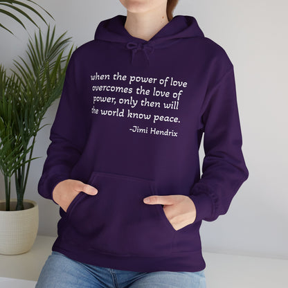 MOKSHA:11 Jimi Quote Unisex Heavy Blend™ Hooded Sweatshirt - Inspired Collective Store