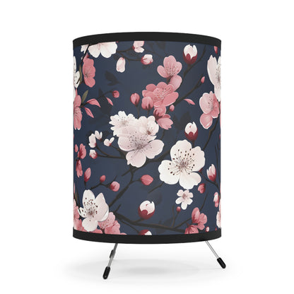 Cherry Blossom Tripod Lamp with High-Res Printed Shade, US\CA plug - Inspired Collective Store