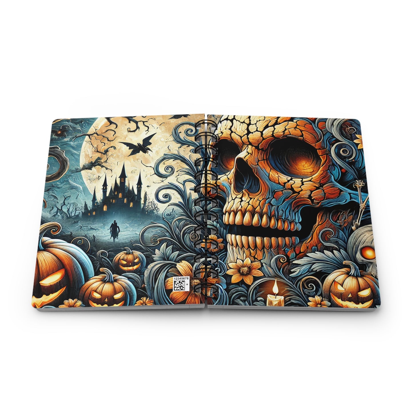 Halloween Themed Spiral Bound Journal - Inspired Collective Store