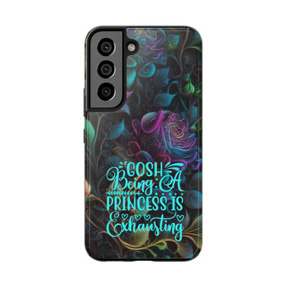 Whimsy Flower "Being a Princess is exhausting" -Tough Phone Cases for IPhone and Samsung - Inspired Collective Store