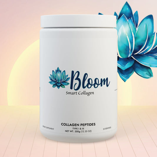 Bloom Smart Collagen ~Collagen Peptides Type I & III Supplement (350g, 12.3oz) - Inspired Collective Store