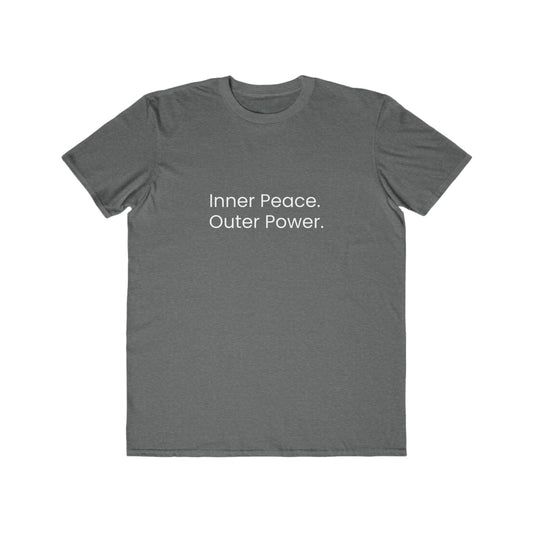 Inner Peace. Outer Power. Mens Tee — Minimalist Inspirational T-Shirt