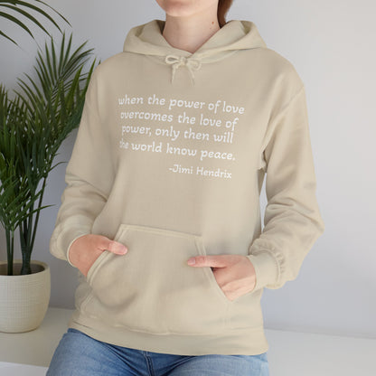 MOKSHA:11 Jimi Quote Unisex Heavy Blend™ Hooded Sweatshirt - Inspired Collective Store