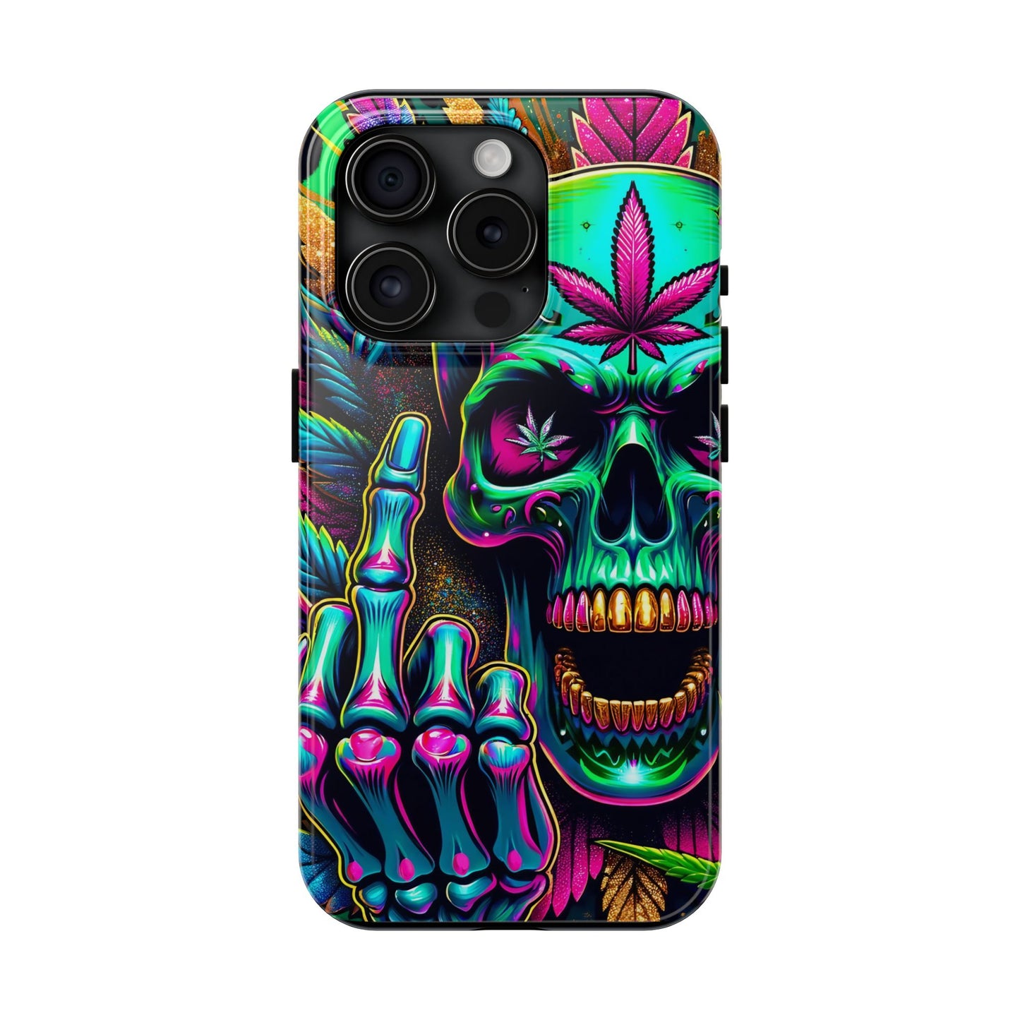 Neon Skull -Tough Phone Cases