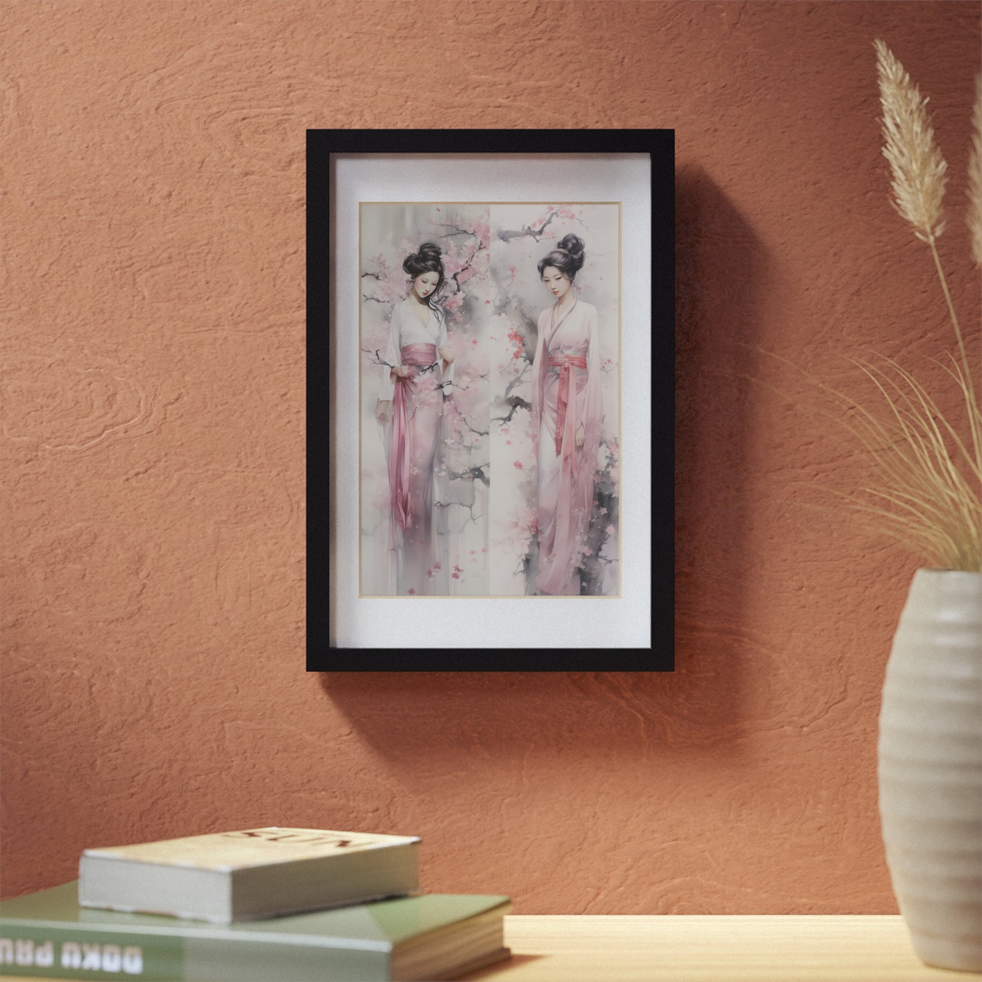 Cherry Blossom 2 -Framed Posters, Black - Inspired Collective Store