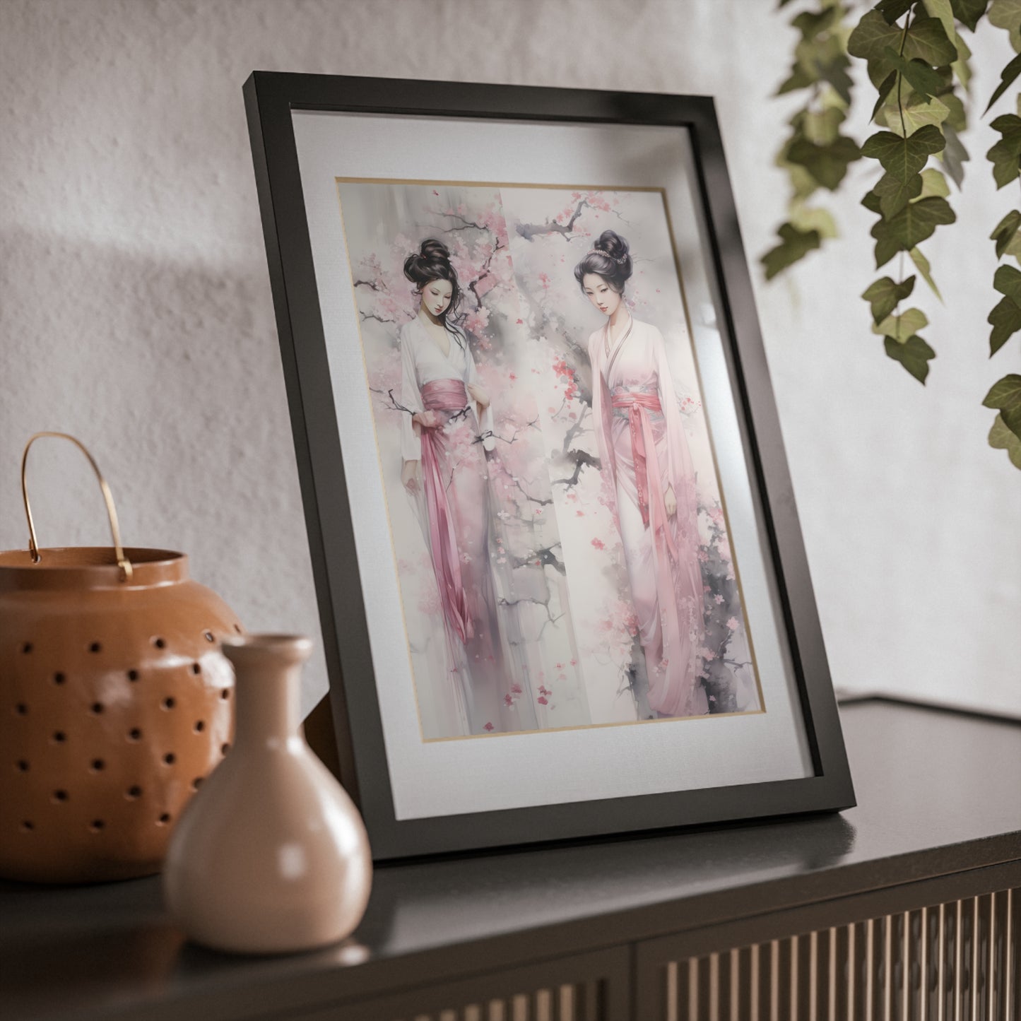 Cherry Blossom 2 -Framed Posters, Black - Inspired Collective Store