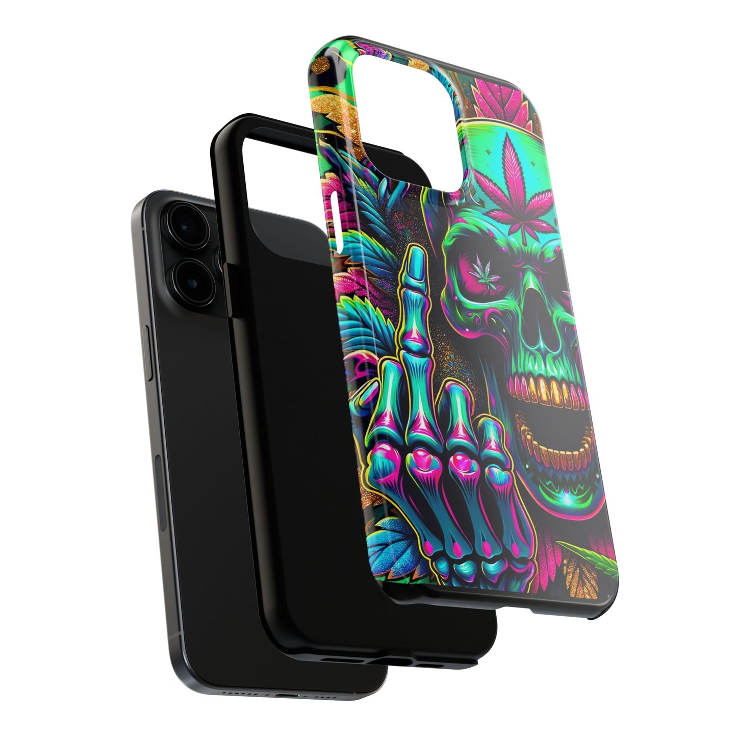 Neon Skull -Tough Phone Cases