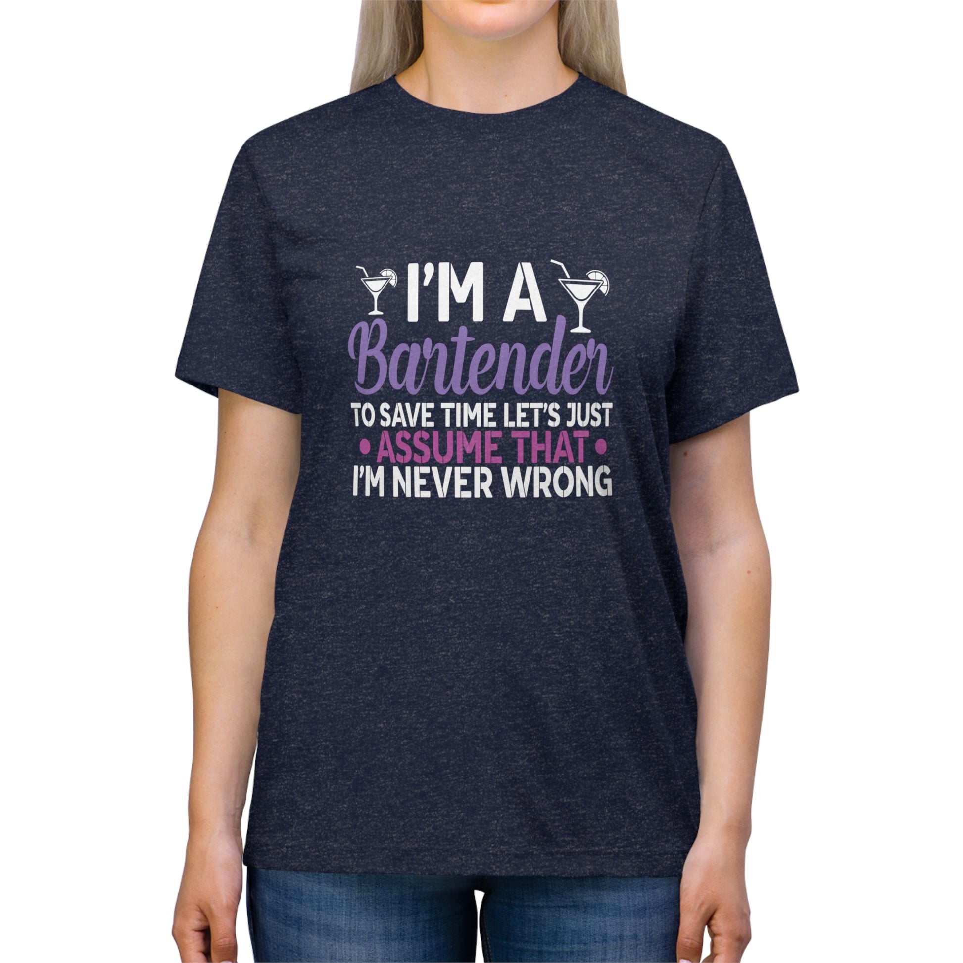 Unisex Triblend Tee- Bartender is always right - Inspired Collective Store