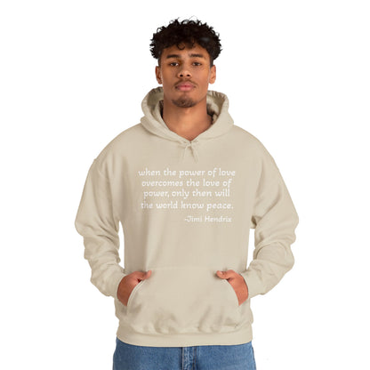 MOKSHA:11 Jimi Quote Unisex Heavy Blend™ Hooded Sweatshirt - Inspired Collective Store