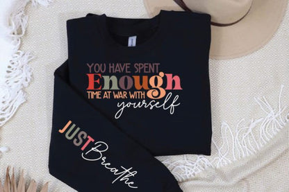 MOKSHA:11 "Enough" Unisex Ultra Cotton Long Sleeve Tee - Inspired Collective Store