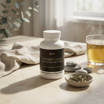 M·11 STEADY CALM —Ashwagandha and Black Pepper Supplement (60 capsules)