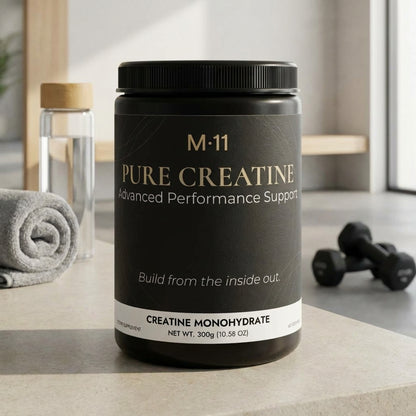 M•11 PURE CREATINE- Creatine Monohydrate Supplement (300g, 10.58oz)