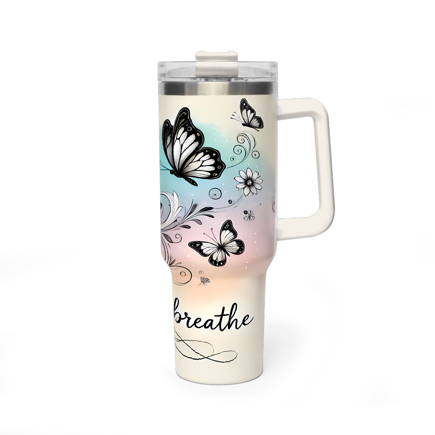 Just Breathe - Vacuum Thermal Tumbler, 40oz