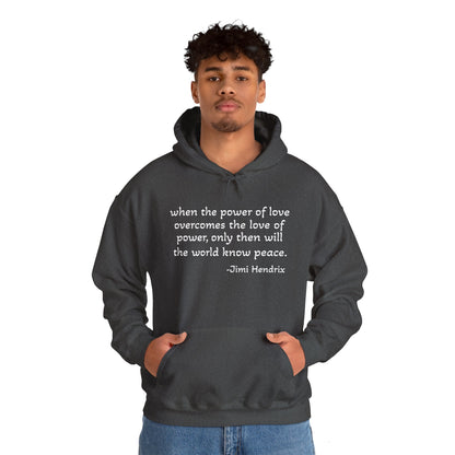 MOKSHA:11 Jimi Quote Unisex Heavy Blend™ Hooded Sweatshirt - Inspired Collective Store
