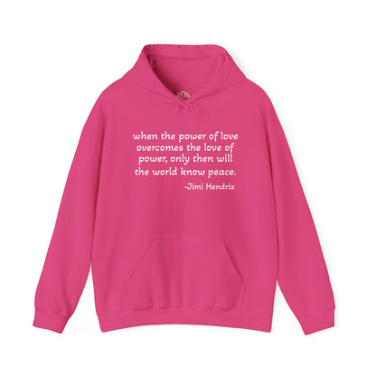 MOKSHA:11 Jimi Quote Unisex Heavy Blend™ Hooded Sweatshirt - Inspired Collective Store